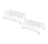 OSALADI 2pcs Worktop Toast Rack Slice Bread Holder Stainless Steel Toast Stand Kitchen Bread Rack Storage Reusable