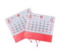OSALADI 2pcs Year Snake Wall Calendar Chinese Lunar Year Decor for Home Office Traditional Lucky Snake Design Monthly View Calendar for Festive Decoration and