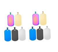OSALADI 2sets Colorful Plating DIY Lettering Pendant Necklace Accessories Stainless Steel Craft Supplies for Couples Keychains and Jewelry Making 5pcs*2