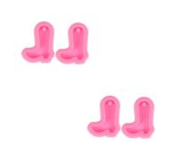 OSALADI 2sets High Heel Keychain Molds for DIY Crafting Silicone Casting Molds for Unique Pendants Fondant Cake Decorations and Bag Ornaments Pink High Heel Design 2pcs*2