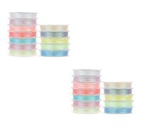 OSALADI 2sets Luminous Sewing Threads Metallic Embroidery Machine Thread for DIY Crafts Multi Colored Luminous String for Embroidery Clubs and Home Decor 12rolls*2