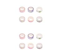 OSALADI 2sets Mixed Style Washi Tape Beautiful Flower Pattern DIY Paper Tape for Scrapbooking Arts Crafts Journaling and Daily Decoration Bright Colors and Versatile Use 6pcs*2