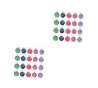 OSALADI 2sets Vintage Alloy Round Base Charms for DIY Jewelry Making Mixed Color Pendants for Necklace Keychain and Craft Projects 20pcs*2