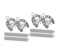 OSALADI 2sets Western Cowboy Alloy Horse Charms for DIY Jewelry Making for Bracelets Necklaces and Keychains Craft Accessories for Horse Lovers and Creative Projects 50pcs*2