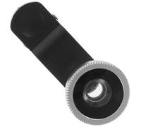 OSALADI 3-in-1 Mobile Camera Lens Kit with Fisheye, Macro, and Wide Angle Lenses for Smartphones Clip-on Silver Lens Attachment Compatible with Various Smartphone Models, Portable Photo