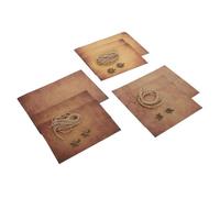 OSALADI 3 Sets Vintage Kraft Paper Letter Set with Retro Blessing Envelopes Writing Stationery for Calligraphy and Letters Friends