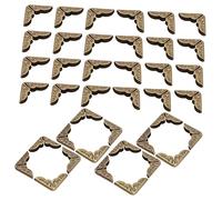 OSALADI 300pcs Vintage Corner Protectors Decorative Iron Album Cover Pads for Scrapbooking Photo Storage and Furniture Stylish Book Edge