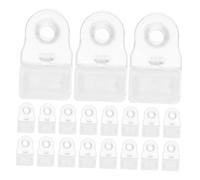 OSALADI 30Pcs Acrylic Glass Door Retainer Clips Transparent Mirror Holder Clamps with Screws for Stable Support and Easy Installation Wardrobe and Cabinet Doors