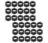 OSALADI 30pcs Car Phone Holder Nut 17mm Ball Head Screw Cap Mount Replacement Parts for Car Phone Mount Accessories Black Fixing Adapter Rings