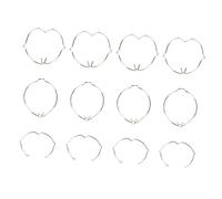 OSALADI 30pcs Iron Downlight Spring Clips Retaining Rings with Strong Capacity and Flexible Design for Mr11 Bulbs and Mr10 Concealed Down-Lights, Silver Lamp Accessories for Recessed