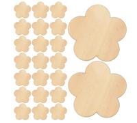 OSALADI 30pcs Unfinished Blank Wooden Flower Cutouts 50mm, Natural Wood Discs for DIY Crafting, Wedding and Festival Home Decoration, Wooden Slices for Handmade Embellishments