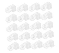 OSALADI 35pcs Glass Retainer Clips with Screws Clear Mirror Holder Clips for Cabinet Doors Wardrobe Glass Panel Fixing Transparent Clamp Fasteners for Wall Mirrors