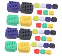 OSALADI 35pcs Mini Breadboard Pcb Kit for Electronic Projects Solderless Circuit Boards in Colors Blank Proto Shield for DIY Solder Practice and Reliable Signal Transmission