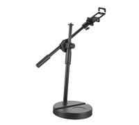 OSALADI 360° Adjustable Phone Stand Telescopic Gooseneck Mobile Phone Mount for Desk Car Recording Decorative 6-10 Width Stainless Steel Abs