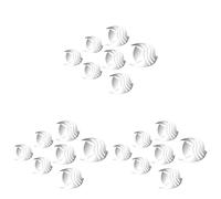 OSALADI 3D Fish Wall Stickers Silver Mirror Effect Fish Wall Art Decals for Living Room Home Office Tv Background Removable Waterproof 7.1X5.9 Inch