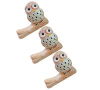 OSALADI 3pcs Ceramic Owl Chopsticks Holder Japanese Style Cute Tableware Rest Rack for Chopsticks Spoons Forks Home Kitchen Decoration