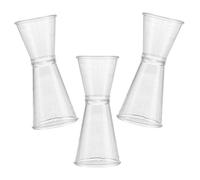 OSALADI 3pcs Double Jigger Measuring Cups, Dual-Sided Ounce Cups for Wine and Cocktails, Large PC Resin Bar Measuring Set for Home Bartending and Milk Tea Preparation