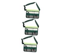 OSALADI 3pcs Gardening Tool Waist Bag Adjustable Utility Belt for Organizing Tools for Gardeners Builders and Stylists Canvas Reflective Trim