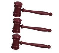 OSALADI 3PCS Halloween Cosplay Judge Gavel Mallet for Role Playing Courtroom Party Supplies for Decorative Lawyer Costume Props Fun Educational Tool for Creative Play