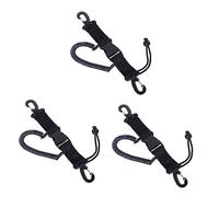 OSALADI 3pcs High Strength Elastic Rope Camera Safety Lanyard for Underwater Tools Coiled Connect Rope Prevents Loss and Provides Quick Access Black