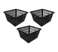 OSALADI 3pcs Hydroponic Net Cups Plastic Mesh Planting Baskets Slotted Mesh Net Pots for Vegetable Growing and Hydroponic System Gardening Accessories