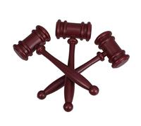 OSALADI 3PCS Judge Gavel Lightweight Plastic Hammer Props for Courtroom Cosplay Halloween Parties and Stage Performances for Creative Play and Themed Events