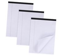 OSALADI 3pcs Lined Legal Pads Each College Ruled Notebooks Writing Pads for School Office Home Use Versatile Note Taking Supplies