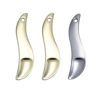 OSALADI 3pcs Makeup Pick Stick and Face Cream Scoop Set Made of Sturdy Zinc Alloy, Easy to Use and Store, Compact Portable Style for Precise Eye Cream and Mask Application