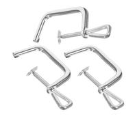 OSALADI 3pcs Manual Pasta Machine Fixing Clamp Replacement Metal Holder for Kitchen Pasta Maker Accessories Handheld Tool Part Compatible with Manual Noodle Maker for Home Cooking