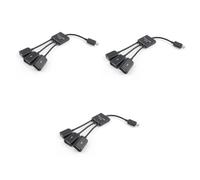 OSALADI 3pcs Micro Usb Hub Male to Female Usb Host Otg Adapter Cable for Tablet Pro