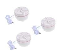 OSALADI 3pcs Mini Portable Washer for Travel and Business Lightweight Personal Laundry Machine for Socks and Underwear Compact Design Easy to Use Material