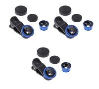 OSALADI 3pcs Mobile Phone Lens Fisheye Wide Angle Macro Accessories for Camera Lens High Definition Quality Easy to Install