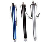 OSALADI 3pcs Pen Conductive Cloth Capacitive Stylus Replacement Tips for Tablets and Laptops Black Silver Effortless Interaction Lightweight Design