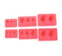 OSALADI 3pcs Polymer Clay Sphere Mold Kit with Precise Placement Soft Pottery Punch Tools for DIY Ornaments and Jewelry Pendant Making Plastic Craft Accessories for Handmade Decorations
