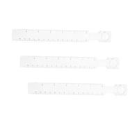 OSALADI 3pcs Portable Measuring Rulers with Magnifier Clear Handheld Crafting and Drawing Tools for Precise Measurements Origami Model Building and Detailed Observation