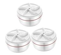 OSALADI 3pcs Portable Mini Washer for Socks and Underwear Compact Travel Washing Machine High-frequency Efficient Stain Removal for Business Trips College Lightweight and Design