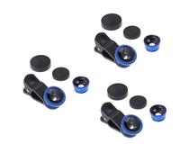 OSALADI 3pcs Portable Mobile Camera Lens Kit Fisheye Macro Super Wide Angle Lens Clip for Smartphones Compatible x Professional High Definition