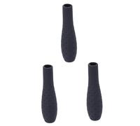 OSALADI 3pcs Protective Silicone Stylus Grip Cover for Pencil Comfortable Touch Pen Holder Lightweight Design Reduces Joint Pressure Scratch Shock Resistant for Travel and Daily Use Black