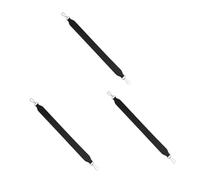 OSALADI 3pcs Replacement Shoulder Bag Strap Double-sided Detachable Belt for Handbags Messenger Bag Accessory Wide Purse Strap Black