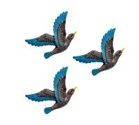OSALADI 3pcs Resin Seagull Hanging Drops Set, Retro Right-facing Seabird Wall Decor for Home, Creative Ocean Bird Figurines for Living Room and Coastal Style Interiors