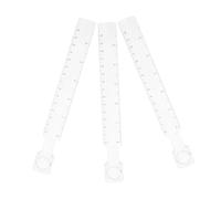 OSALADI 3pcs Transparent Straight Scale Ruler with Magnifying Glass Precise Centimeter Measurement Tool for Art Model Building Office and School Supplies