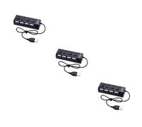 OSALADI 3pcs Usb Hub Sockets Independent Usb Divider for Multi Device Connection for Home Office Use