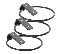 OSALADI 3pcs Wall Mounted Metal Flowerpot Holder Rings with Brackets for Indoor Outdoor Plants Iron Planter Stands with Side Bars for Secure Plant Pot Storage Easy Installation with Screws