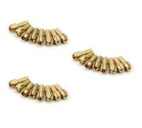 OSALADI 3sets 1mm/1.6mm/2.3mm/3.2mm Brass Collet Set for Rotary Tool Chuck Collars 8pcs*3