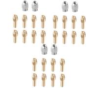 OSALADI 3sets Brass Chuck Nut Chuck Holder for Electric Grinding Drill Reusable Collet