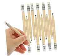 OSALADI 3sets Short Natural Wood Pencils with Eraser Lightweight Writing Tools for School and Golf Creative Mini Log Design for Drawing Sketching and Calligraphy 50pcs*3