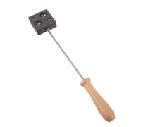 OSALADI 4-Hole Graphite Ingot Mold with Long Handle for Metal Melting and Jewelry Casting - High Purity Graphite Smelting Plate Suitable for Copper, Silver, Gold Refining and Coin Casting