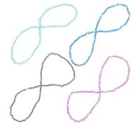 OSALADI 4 Pcs Ankle Bracelets Women Anklets Chic Glass Glow in The Dark Skin-friendly Anklets for Women and Wedding Carnival Accessories