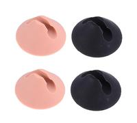 OSALADI 4 Pcs Silicone Furniture Leg Caps with Metal Base Desk Protective Pads Hairpin Table Leg Protectors for Floor Scratch Prevention for Tables and Chairs Random Color
