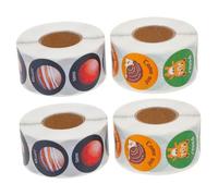 OSALADI 4 Rolls Incentive Decals Motivational Stickers for Classroom Animal Star Designs Strong Adhesive Reward Stickers for Homework Behavior
